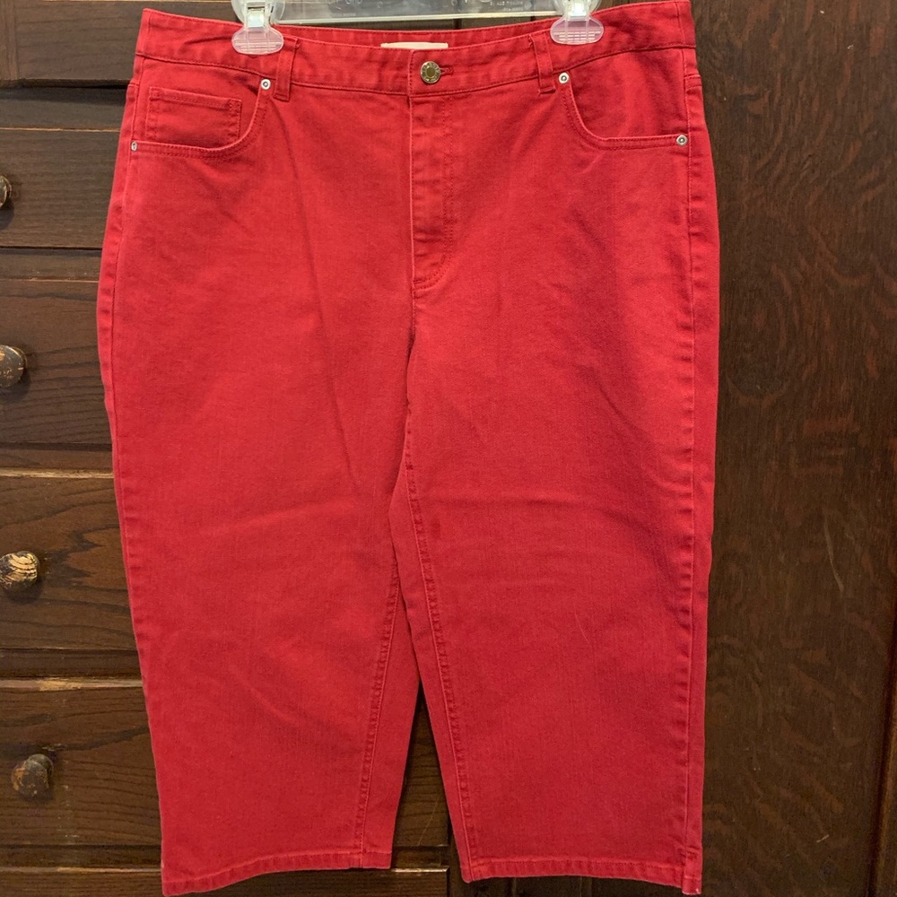 Talbots denim capris